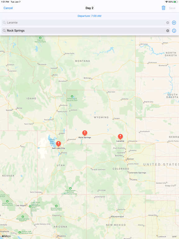MyTrip Forecasts iPad screenshot 7 - Travel app