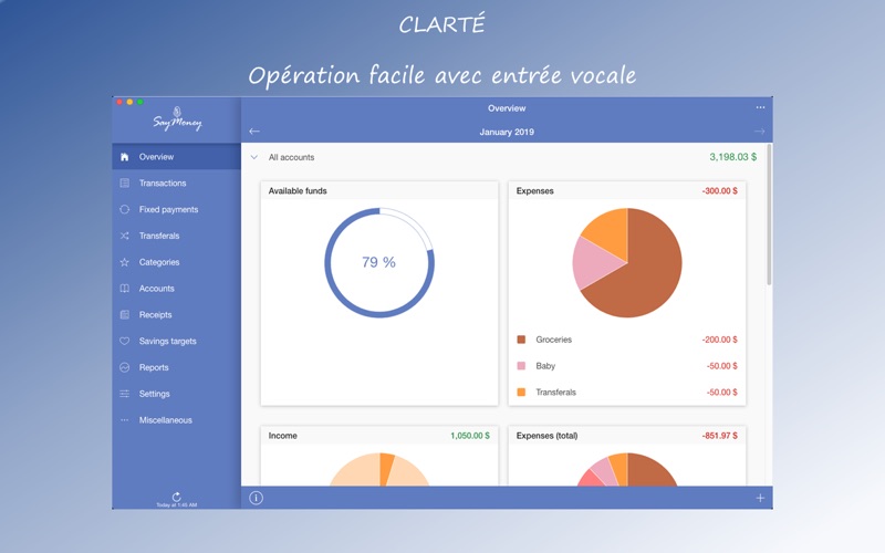 Screenshot #2 pour SayMoney Pro - Vos finances
