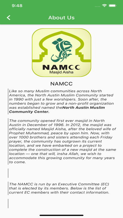NAMCC screenshot 2