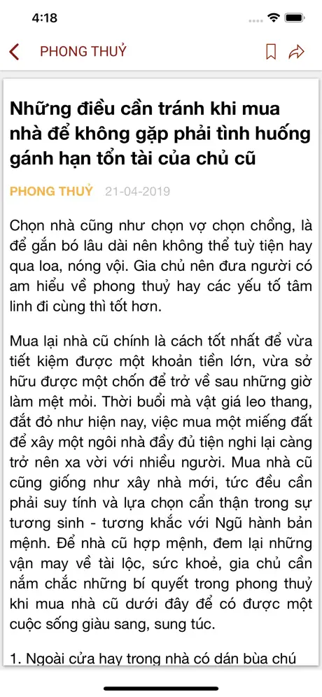 Tu Vi Phong Thuy