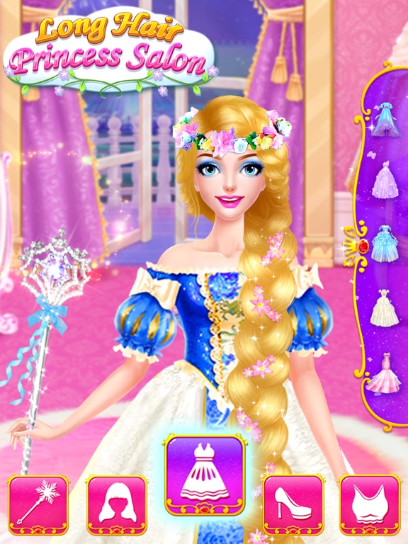 Screenshot #4 pour Long Hair Princess Salon