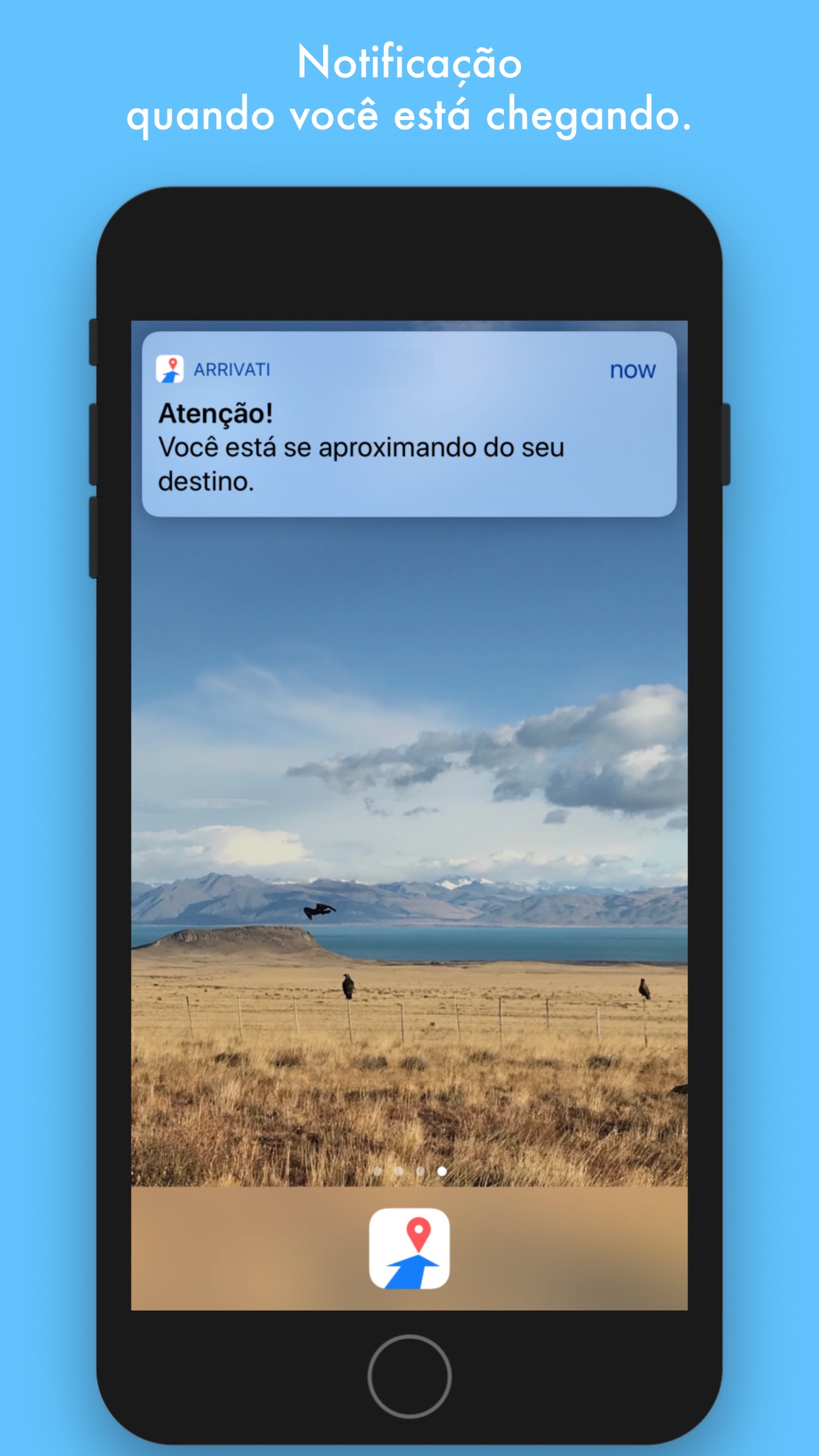 Screenshot do app Arrivati