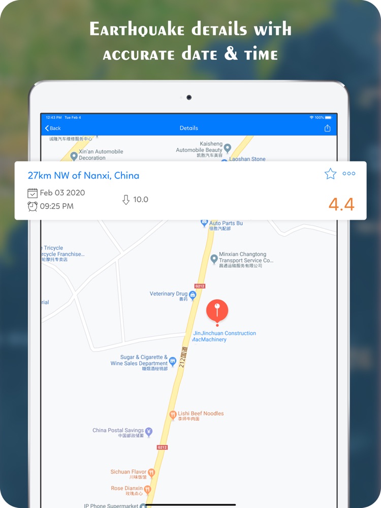 Earthquake Tracker on Map App for iPhone - Free Download ...