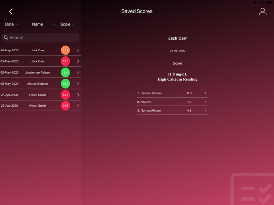 Calcium Correction iPad screenshot 7 - Medical app