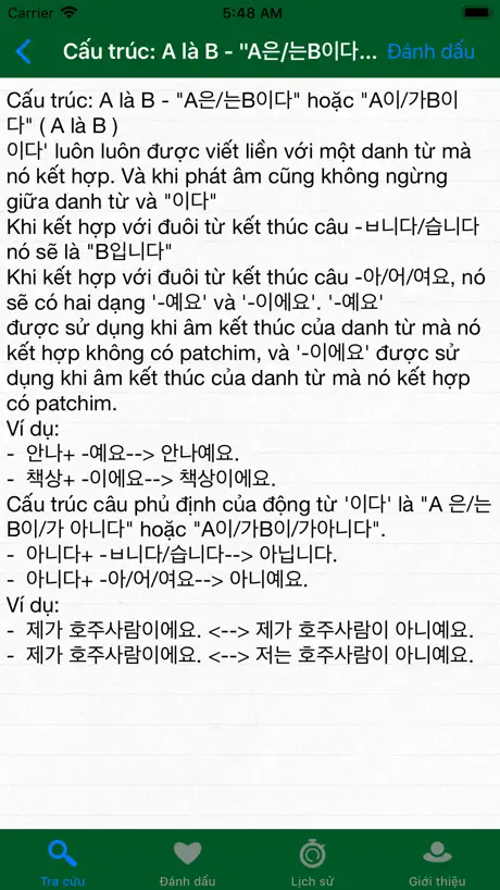 Sổ tay ngữ pháp tiếng Hàn