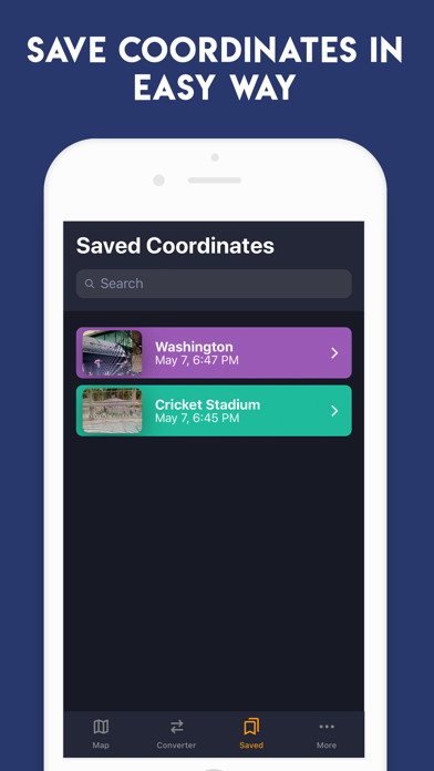 GPS Coordinates Converter App Screenshot