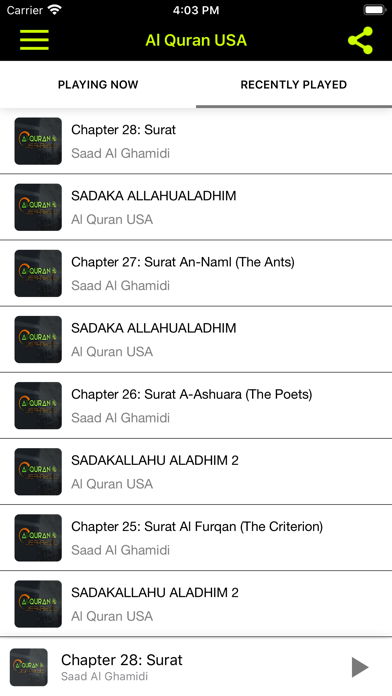 Screenshot #2 pour Al Quran USA