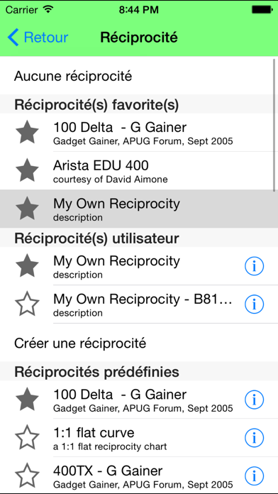 Screenshot #3 pour Reciprocity Plus