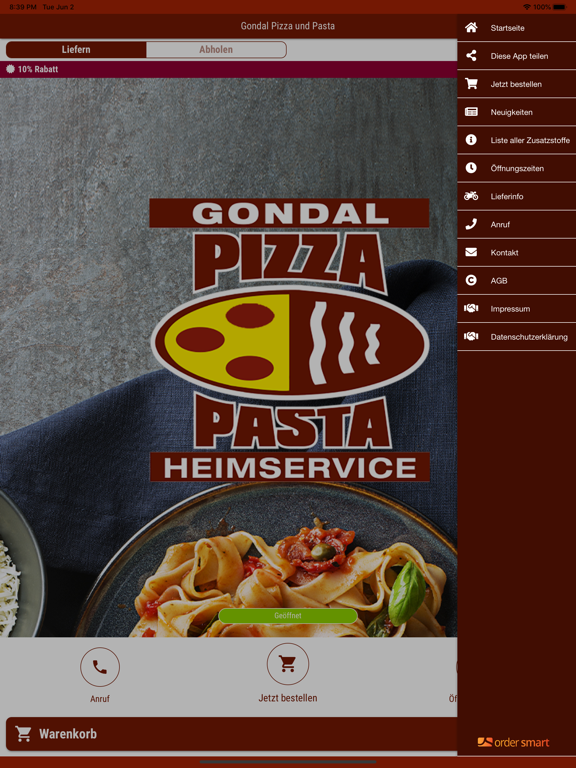 Screenshot #5 pour Gondal Pizza und Pasta