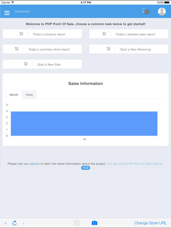 PHP Point Of Sale iPad screenshot 4 - Business app