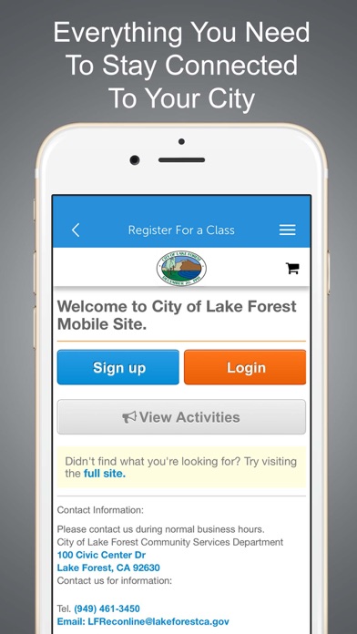 City of Lake Forest Screenshot