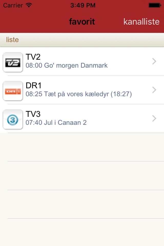 Danmark tv-guide screenshot 4