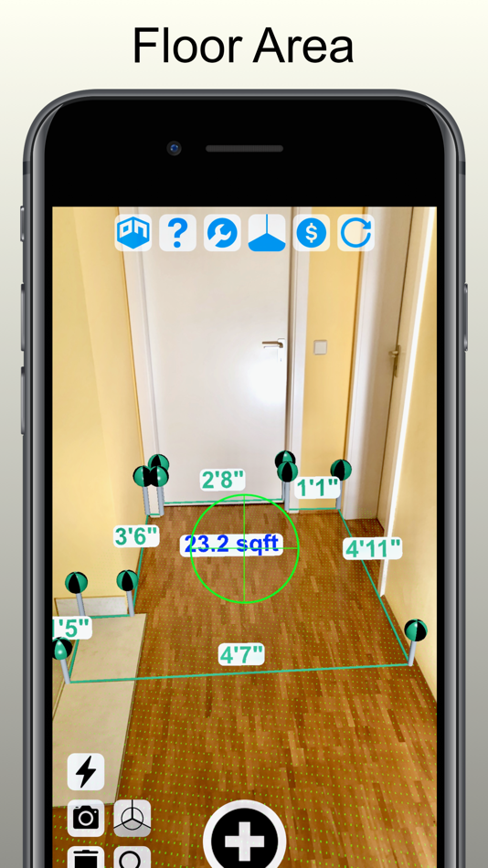 #1. Tape Measure Camera AR Ruler (iOS) 由: Christian Neubauer