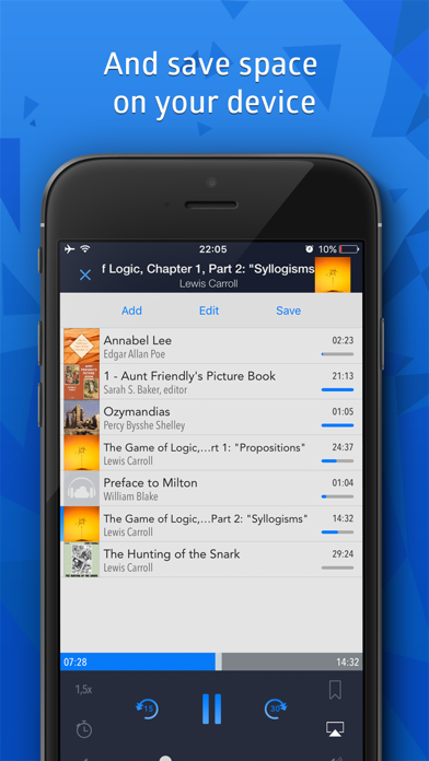 Screenshot #2 pour CloudBeats: audio book player
