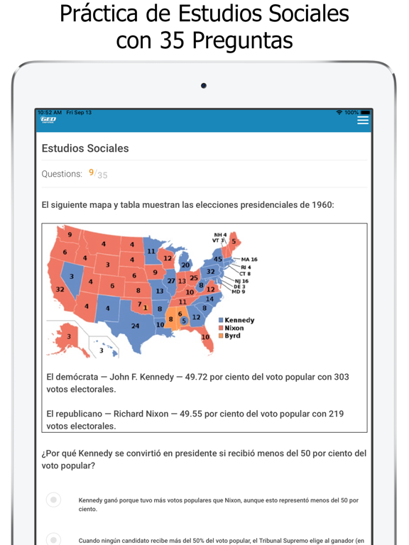 GED Test Prep en Español iPad screenshot