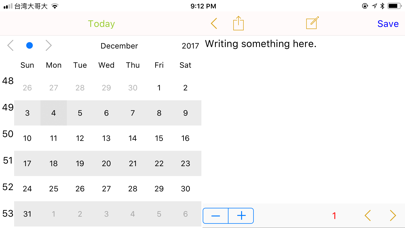 Calendar Notebook: Date Diary app screenshot