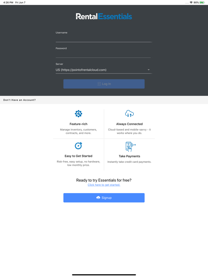Point of Rental Essentials