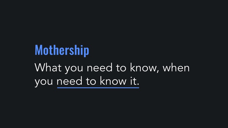 Mothership Now Mobile