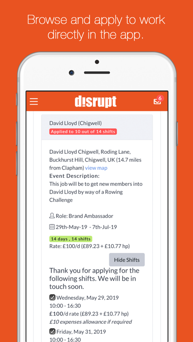 Disrupt Staffing Screenshot
