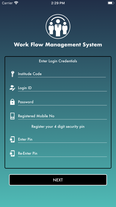 Work Flow Management System Screenshot