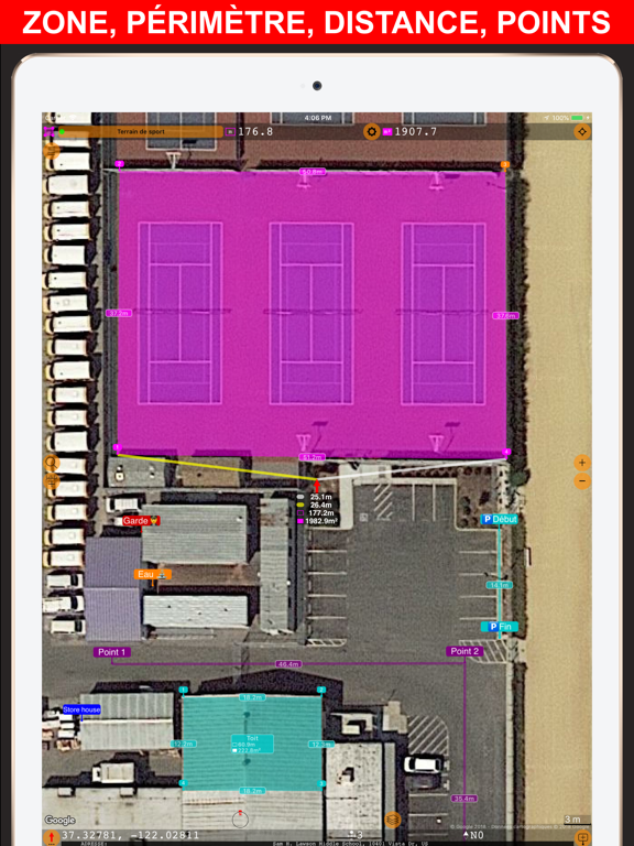 Screenshot #4 pour Planimètre 55.Mesure sur carte