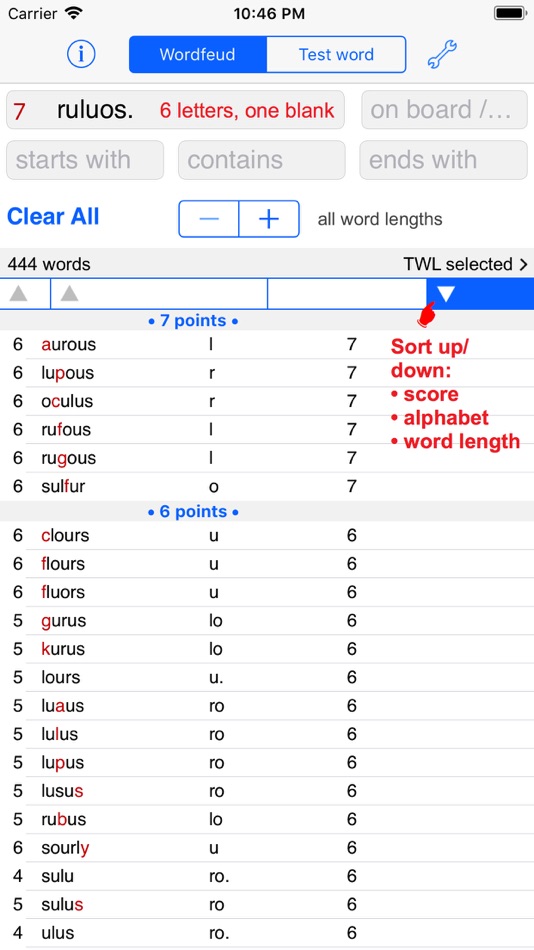 Words Finder Wordfeud/TWL - 7.3.37 - (iOS)