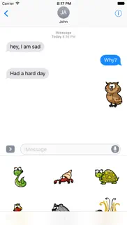 How to cancel & delete funny animal stickers 1