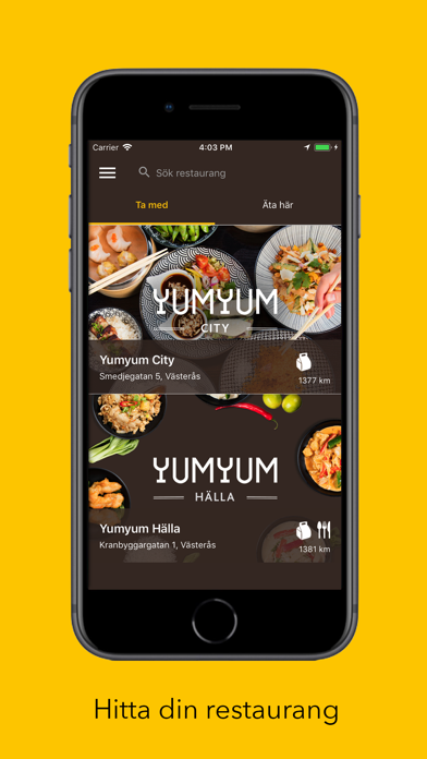 YumYum Restaurang Screenshot