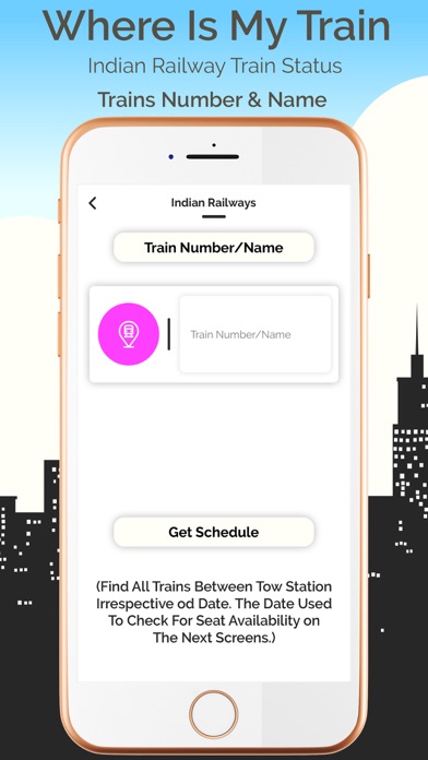 Indian train status Screenshot