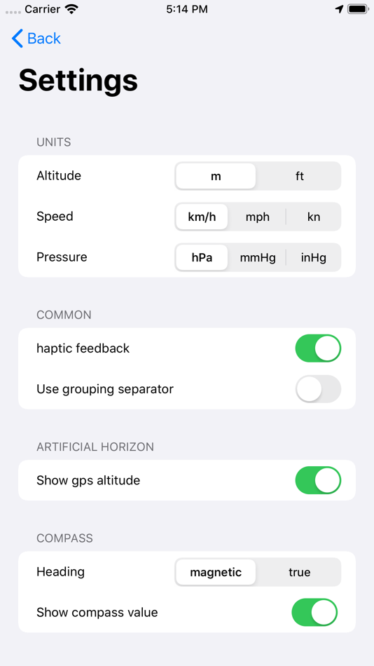 #3. Artificial Horizon (iOS) 由: HPR-Solutions