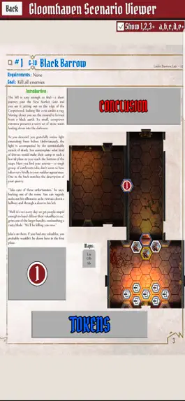 Game screenshot Gloomhaven Scenario Viewer apk