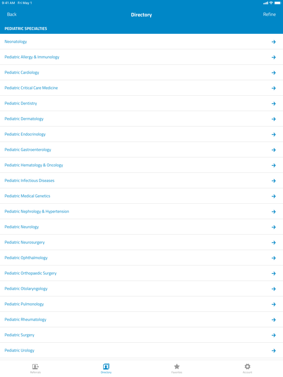 Maimonides Referral App iPad screenshot 2 - Medical app