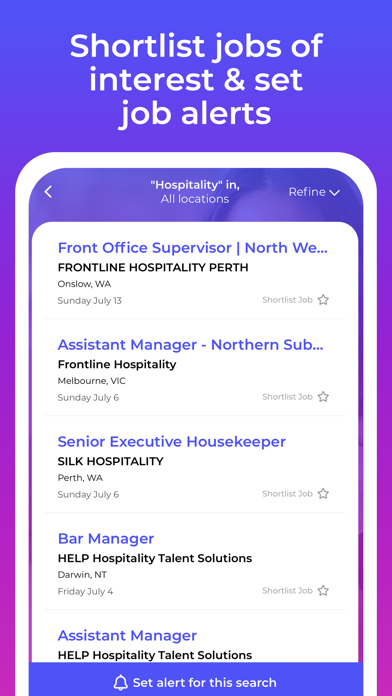 Hospitality & Tourism Jobs Screenshot