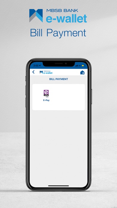 MBSB Bank e-wallet Screenshot