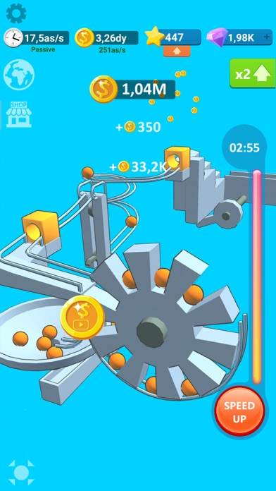 screenshot of Balls Rollerz Idle 3D 単純物理パズル 1