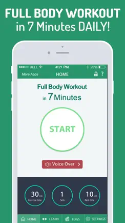 7 Minutes Workout & Exercises iPhone image 1