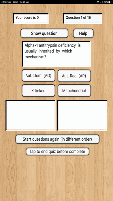 Genetics Inheritance Quiz C screenshot 2