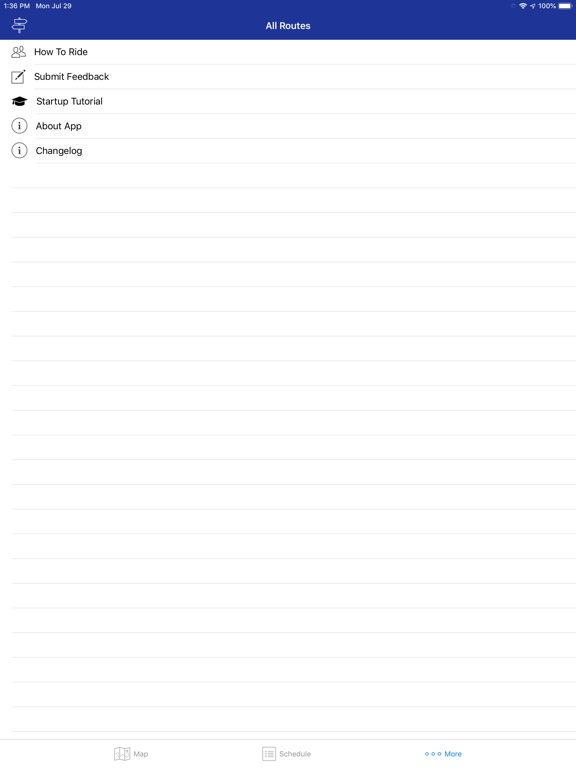 IAH United Employee Shuttle iPad screenshot