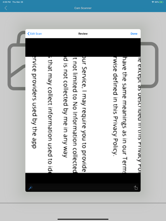 Document Scanner Scan Document iPad screenshot 4 - Productivity app