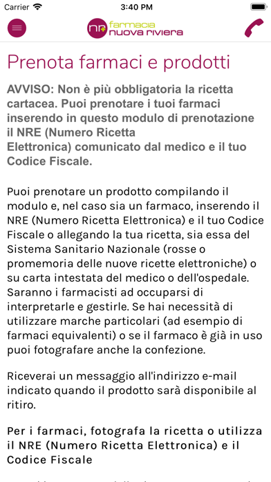 Farmacia Nuova Riviera Screenshot