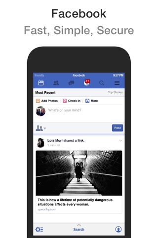 Friendly Plus for Facebook - náhled