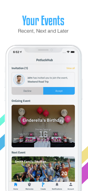 ‎PotluckHub-Party Planner Screenshot