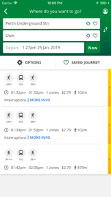 Transperth screenshot