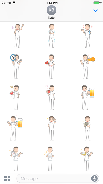 Screenshot #3 pour Sticker Me: White Male Nurse