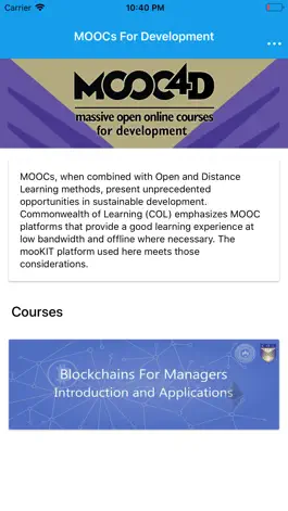 Game screenshot MOOCs For Development mod apk