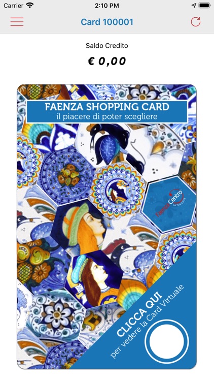 Faenza Shopping Card