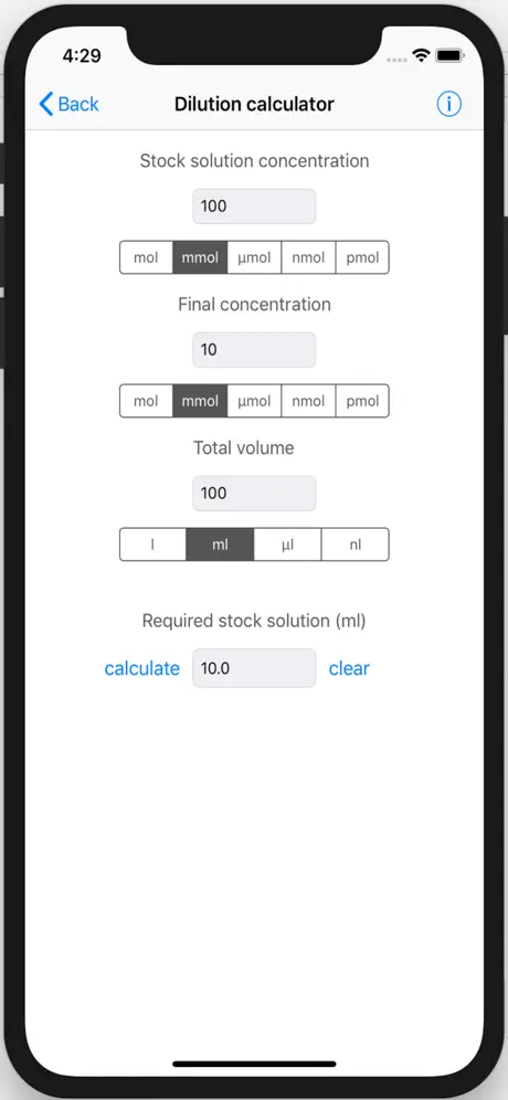 BioLabCalculators