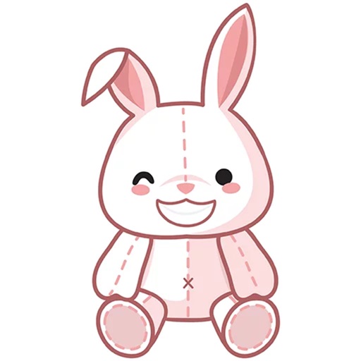 Plush Bunny Sticker Pack