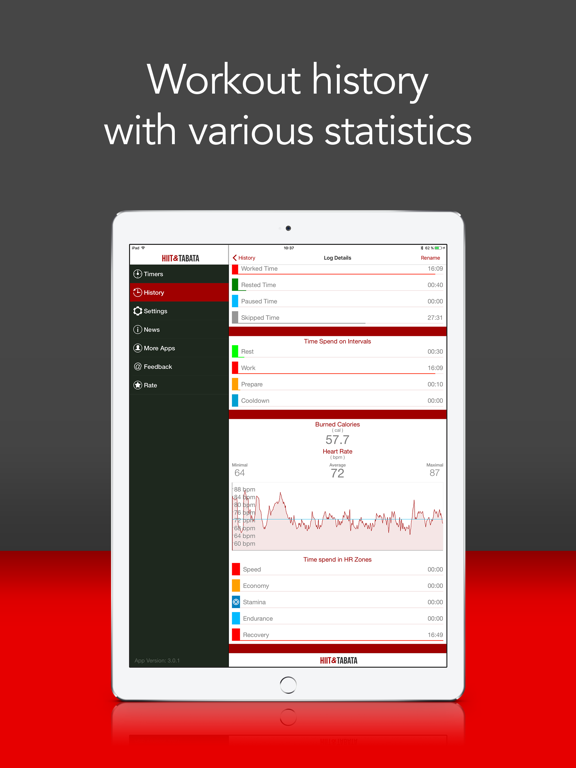 HIIT & Tabata Timer Lite iPad screenshot 4 - Health & Fitness app