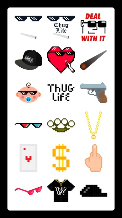 Thug Life Swag Stickers Pack screenshot 2